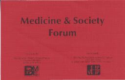 Medicine & Society Forum