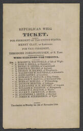 1844 Whig Electoral Ticket